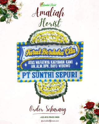 Papan Bunga Duka di Punia